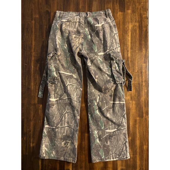 Disclosure Women’s 9 / 29 x 29 Camo Pants Cargo Wide Leg Relaxed Fit - Picture 2 of 12
